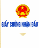 Giấy chứng nhận đầu tư 